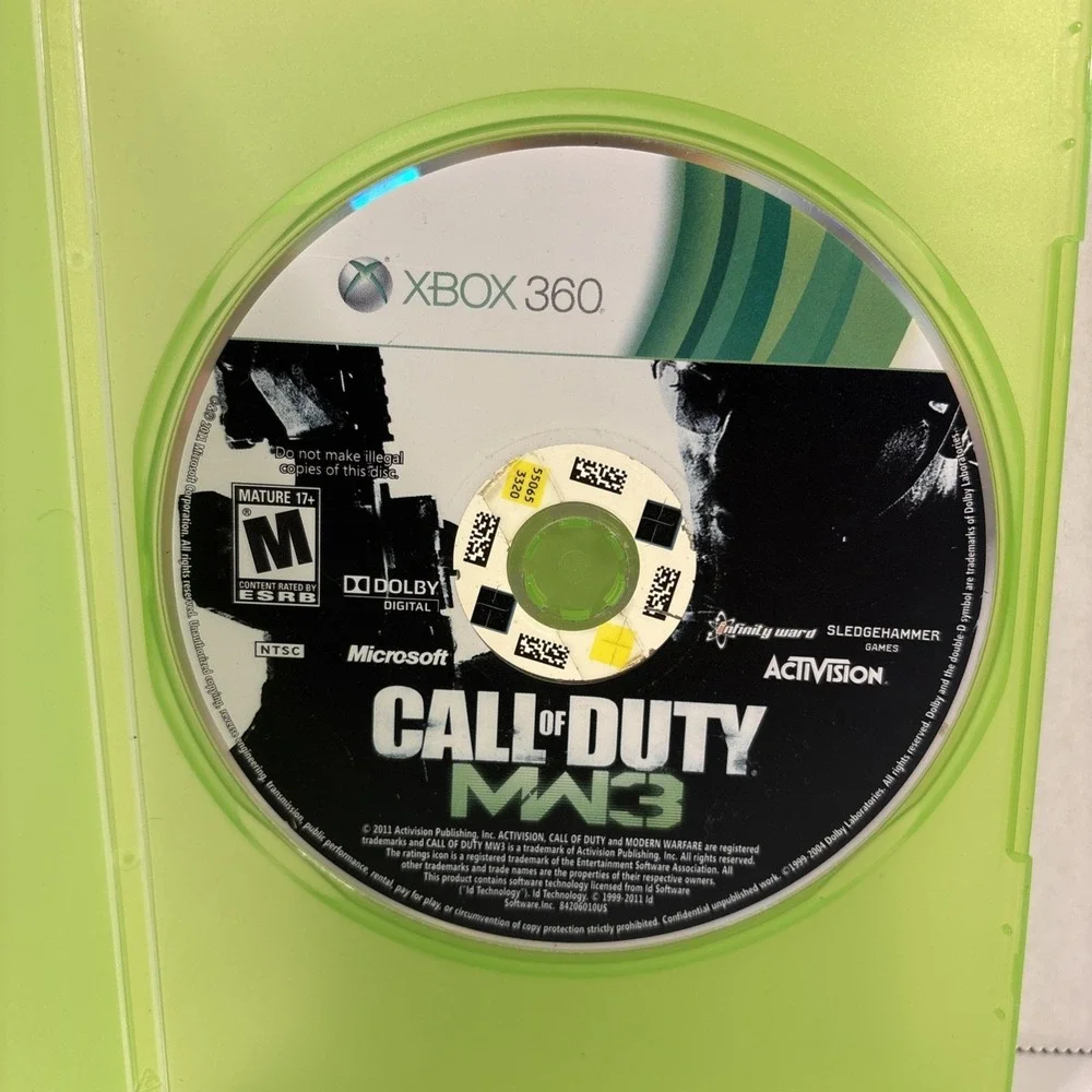 Call of Duty MW3 Xbox 360 Disc Only Tested Working Generic Case